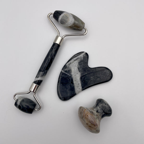 Picasso Jasper Facial Roller Gua Sha Combo Sets