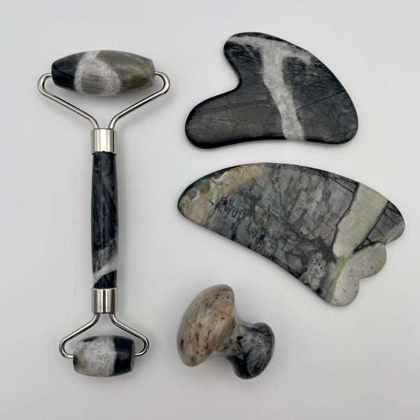 Picasso Jasper Facial Roller Gua Sha Combo Sets