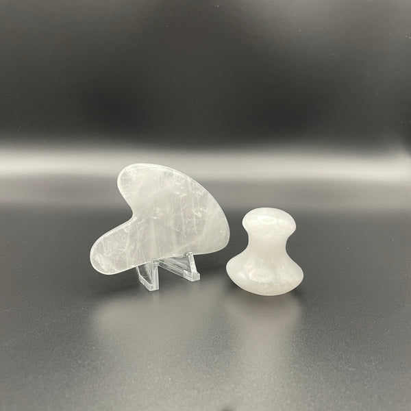 Clear Quartz Gua Sha Facial Tools