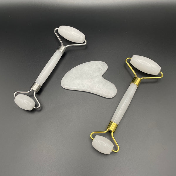 White Jade Facial Roller Gua Sha Combo Sets