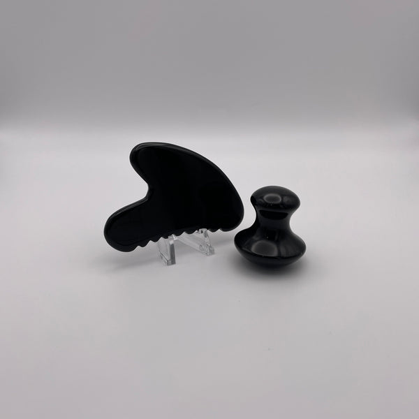 Black Obsidian Gua Sha Facial Tools