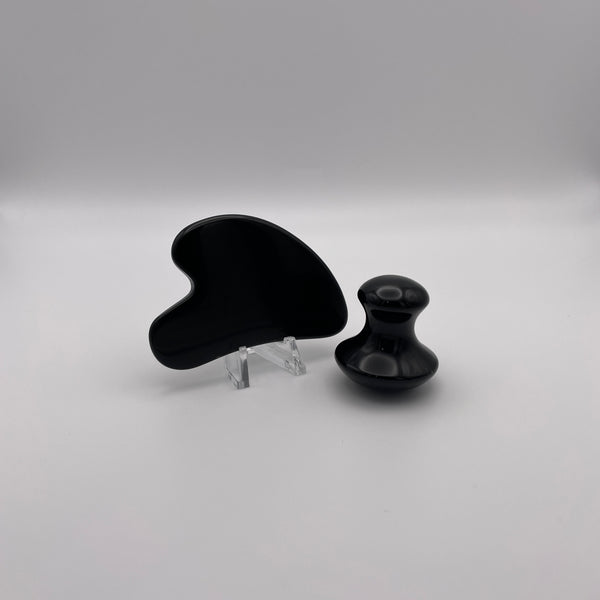 Black Obsidian Gua Sha Facial Tools