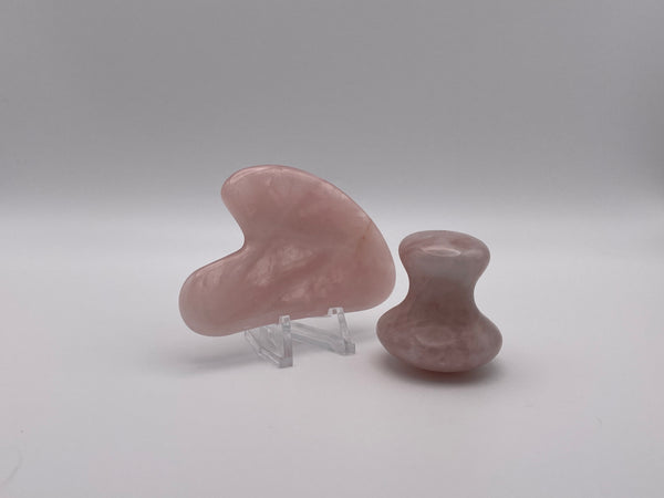 Rose Quartz Gua Sha Facial Tools