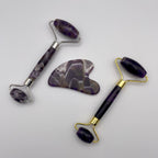 Amethyst Facial Roller Gua Sha Combo Sets - Mystic Obsessions
