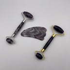 Amethyst Facial Roller Gua Sha Combo Sets - Mystic Obsessions