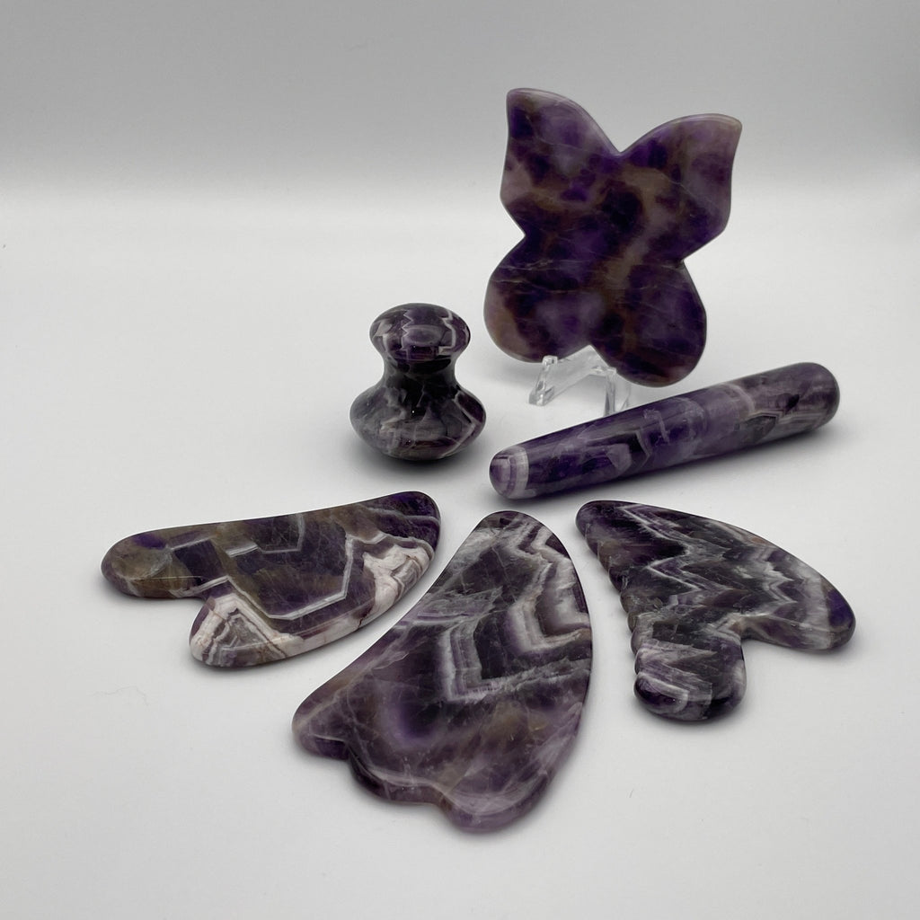 Amethyst Gua Sha Facial Tools - Mystic Obsessions