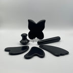 Black Obsidian Gua Sha Facial Tools - Mystic Obsessions