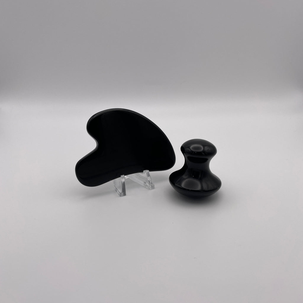 Black Obsidian Gua Sha Facial Tools - Mystic Obsessions