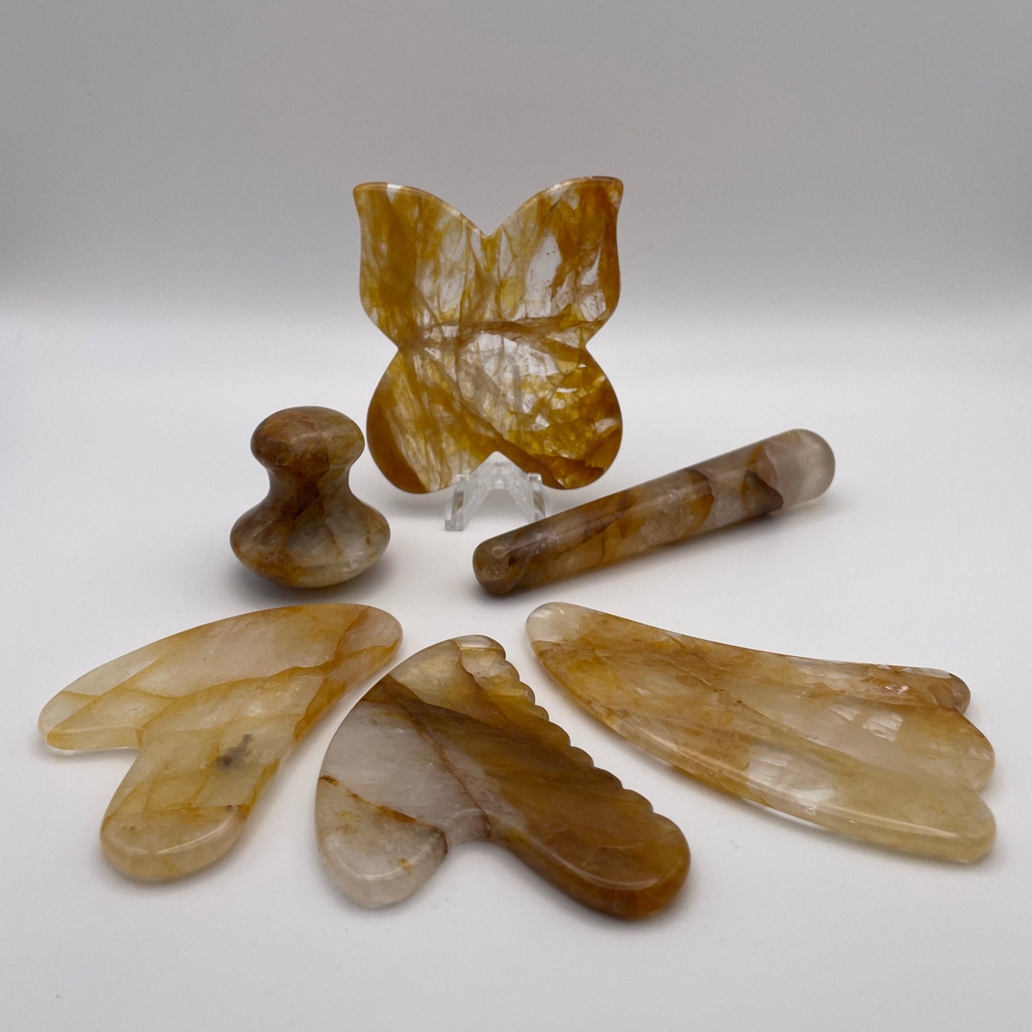 Citrine Gua Sha Facial Tools - Mystic Obsessions