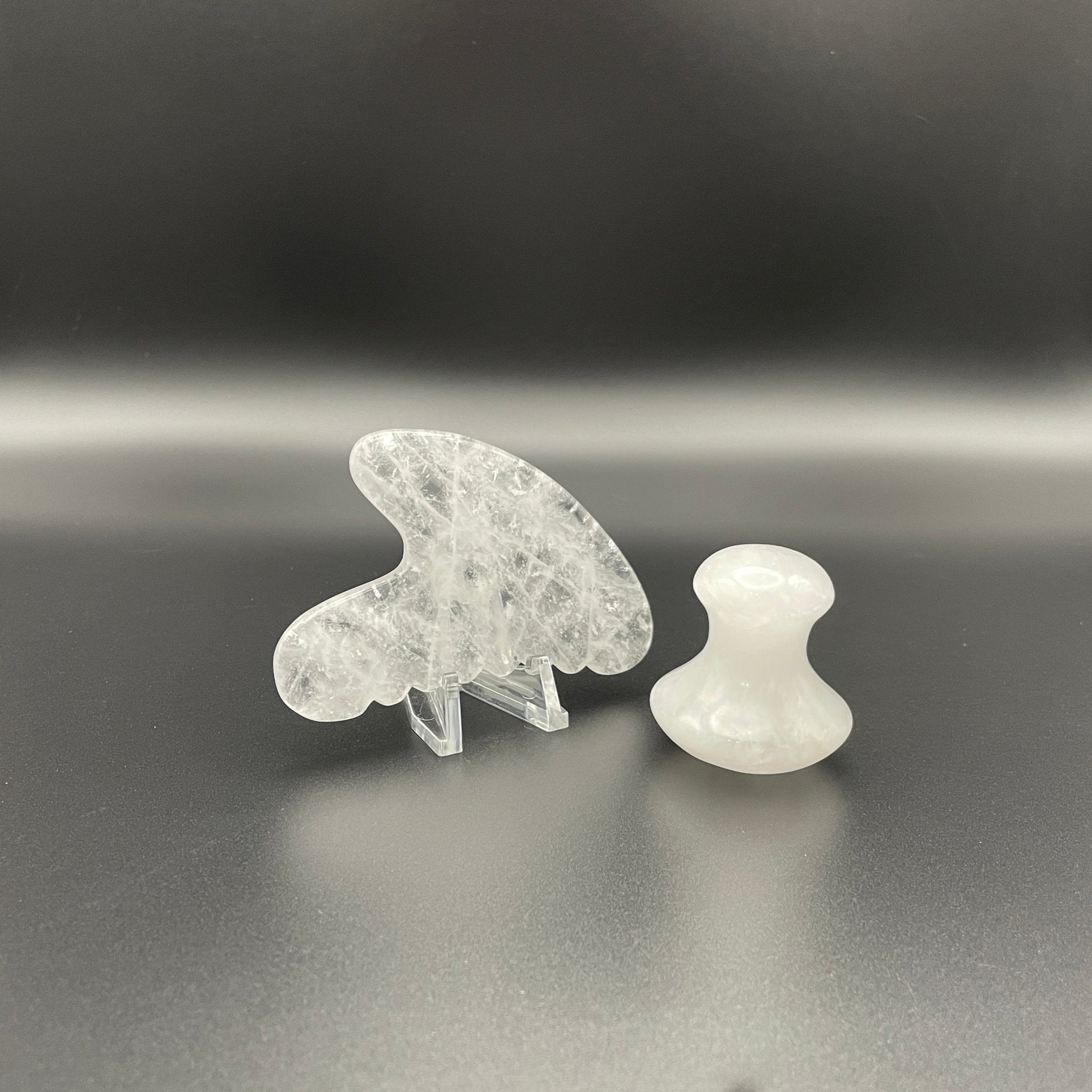 Clear Quartz Gua Sha Facial Tools - Mystic Obsessions