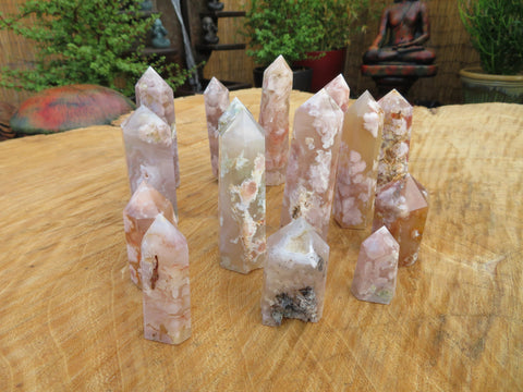 Flower Cherry Agate Towers - Mystic Obsessions