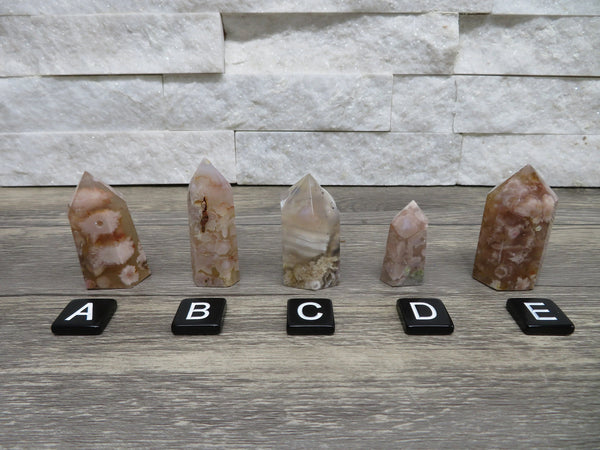 Flower Cherry Agate Towers - Mystic Obsessions
