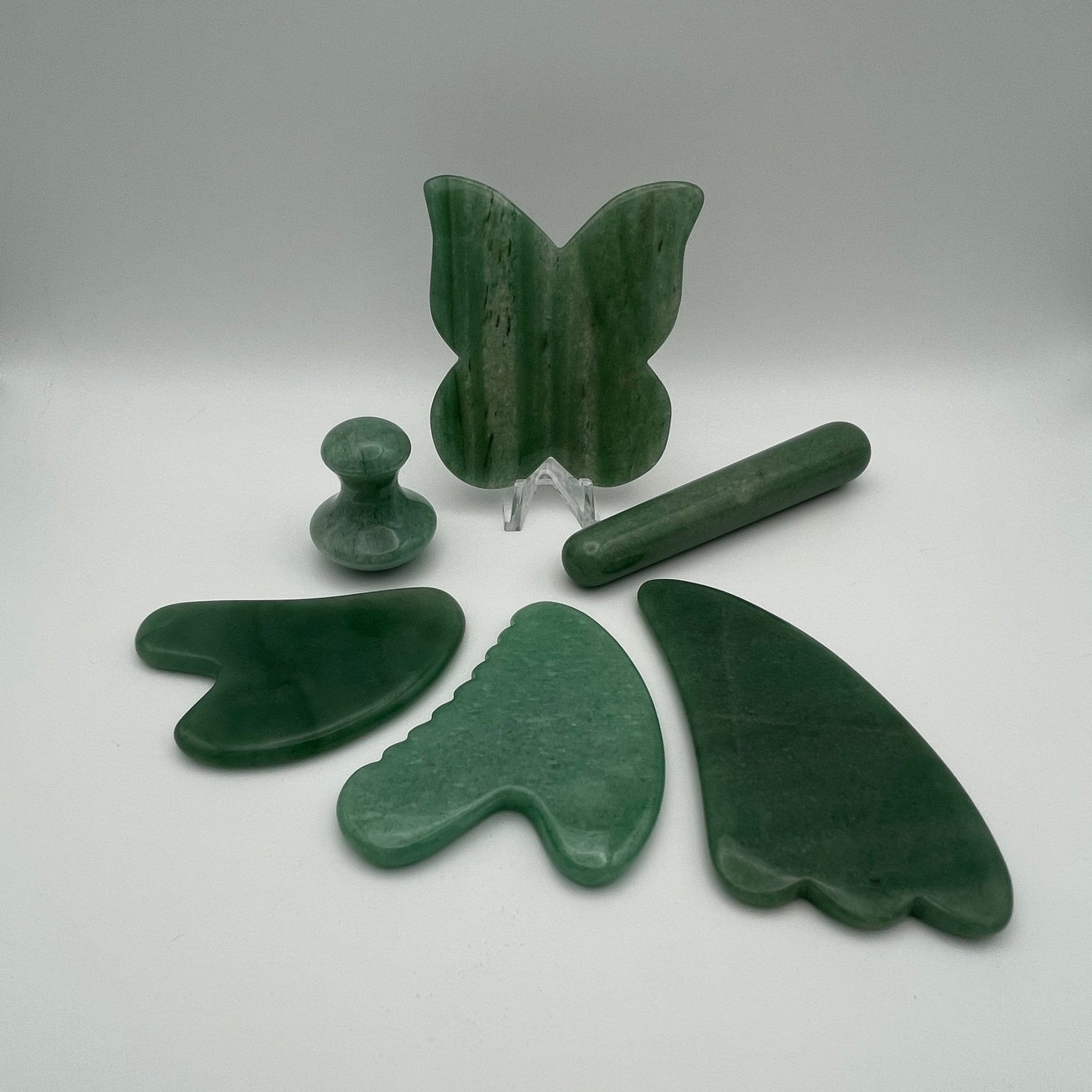 Green Aventurine Gua Sha Facial Tools - Mystic Obsessions