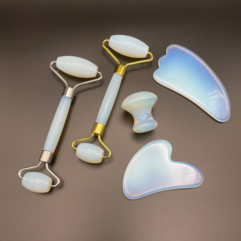 Opalite Facial Roller Gua Sha Combo Sets - Mystic Obsessions