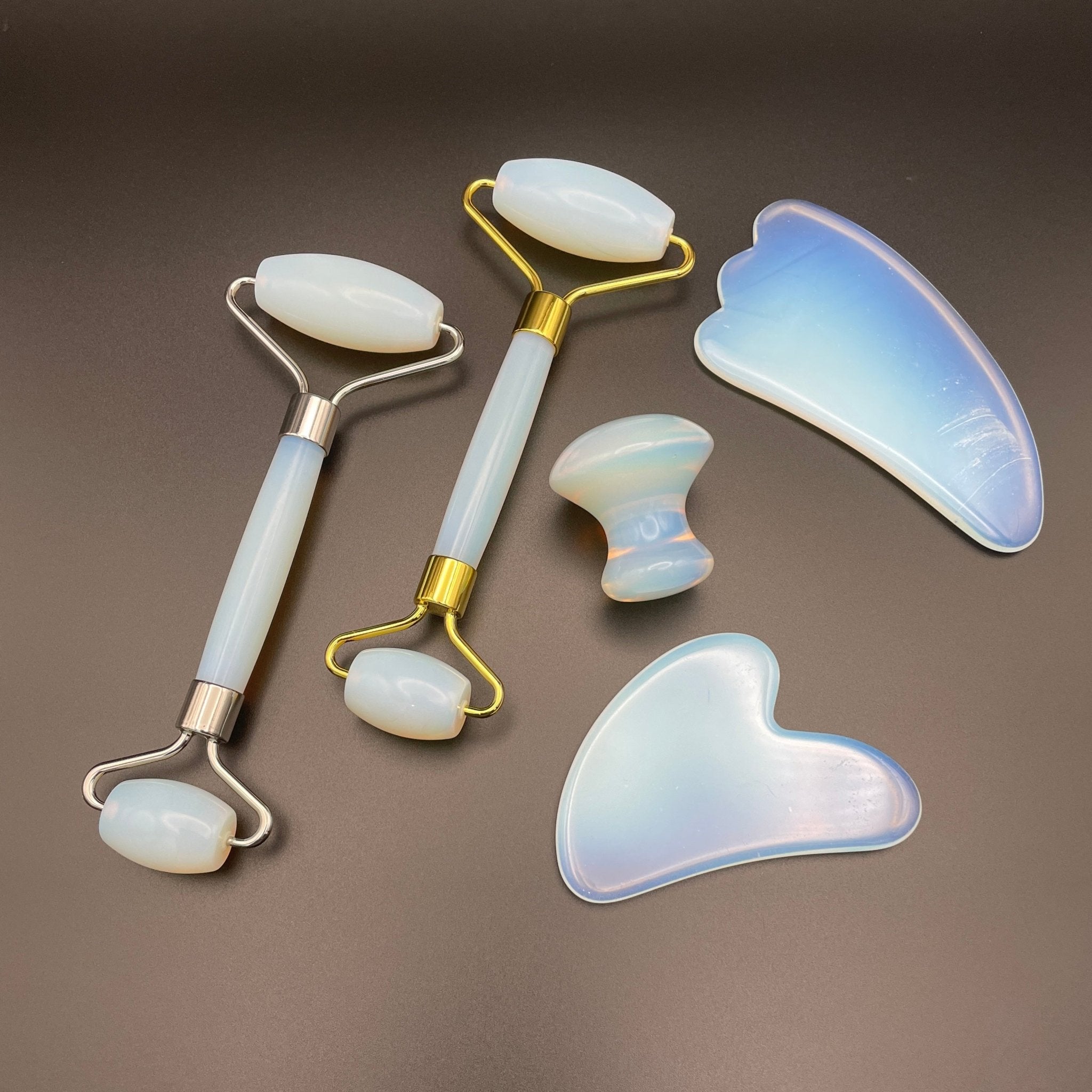 Opalite Facial Roller Gua Sha Combo Sets - Mystic Obsessions