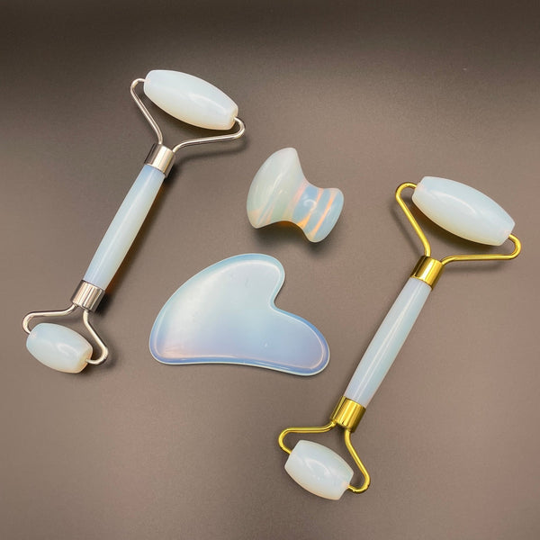 Opalite Facial Roller Gua Sha Combo Sets - Mystic Obsessions