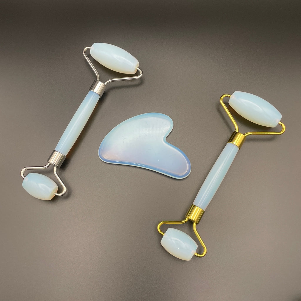 Opalite Facial Roller Gua Sha Combo Sets - Mystic Obsessions