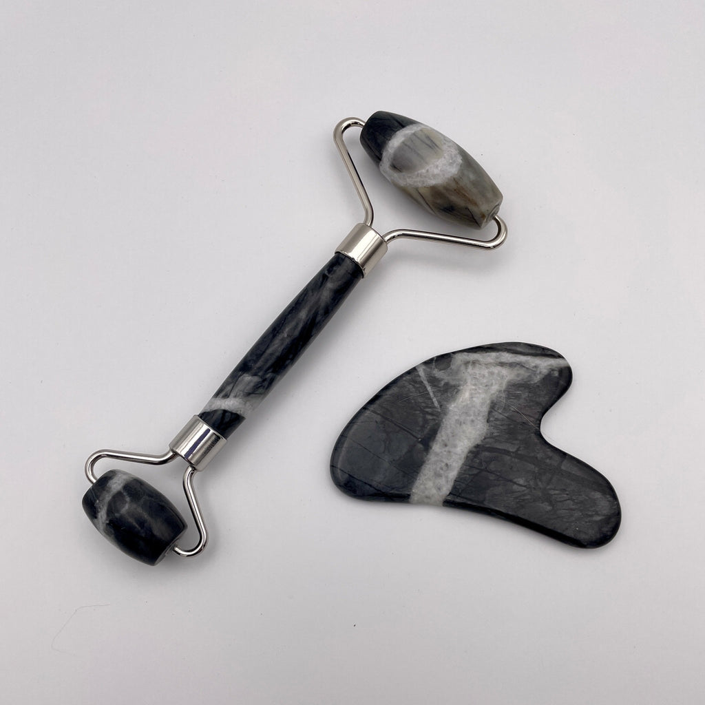 Picasso Jasper Facial Roller Gua Sha Combo Sets - Mystic Obsessions