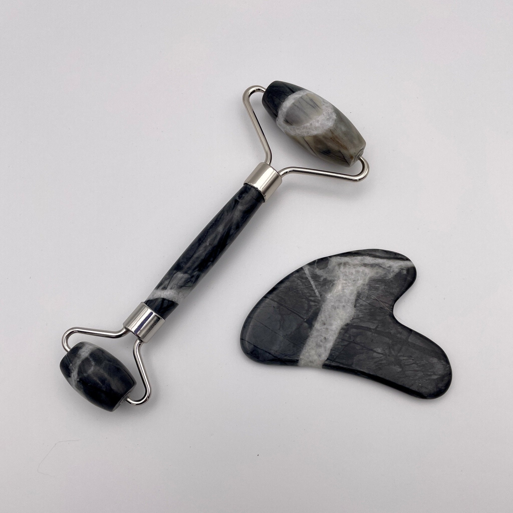 Picasso Jasper Facial Roller Gua Sha Combo Sets - Mystic Obsessions