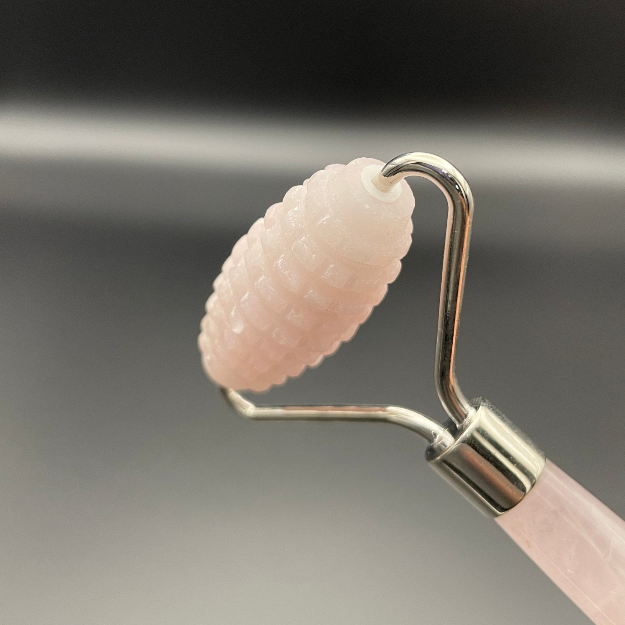 Rose Quartz Facial Roller (spiked) - Mystic Obsessions