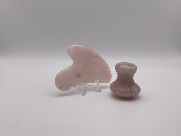 Rose Quartz Gua Sha Facial Tools - Mystic Obsessions