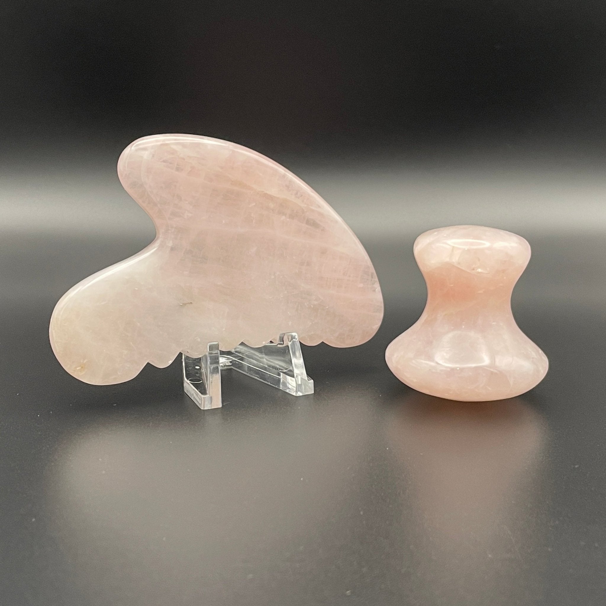 Rose Quartz Gua Sha Facial Tools - Mystic Obsessions