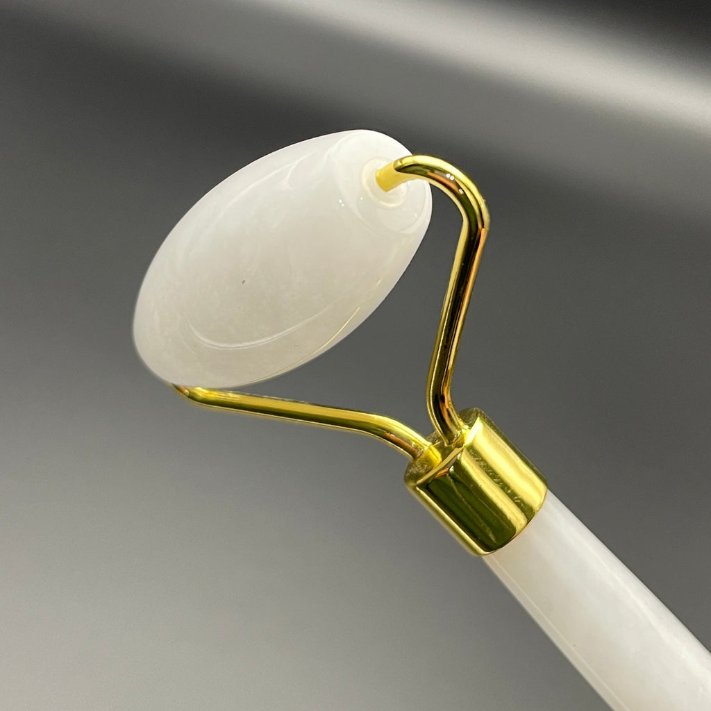 White Jade Facial Roller - Mystic Obsessions