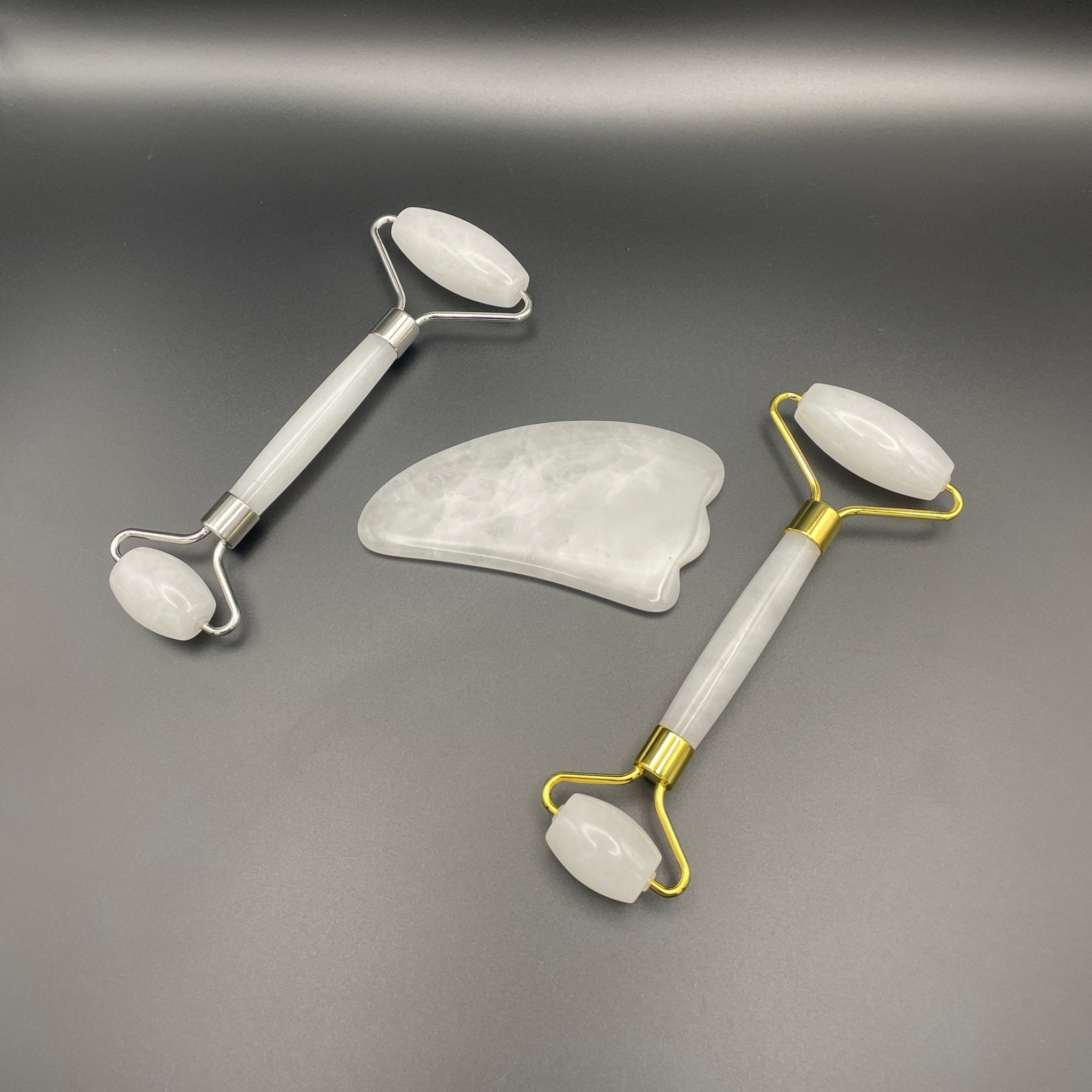 White Jade Facial Roller Gua Sha Combo Sets - Mystic Obsessions