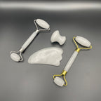 White Jade Facial Roller Gua Sha Combo Sets - Mystic Obsessions