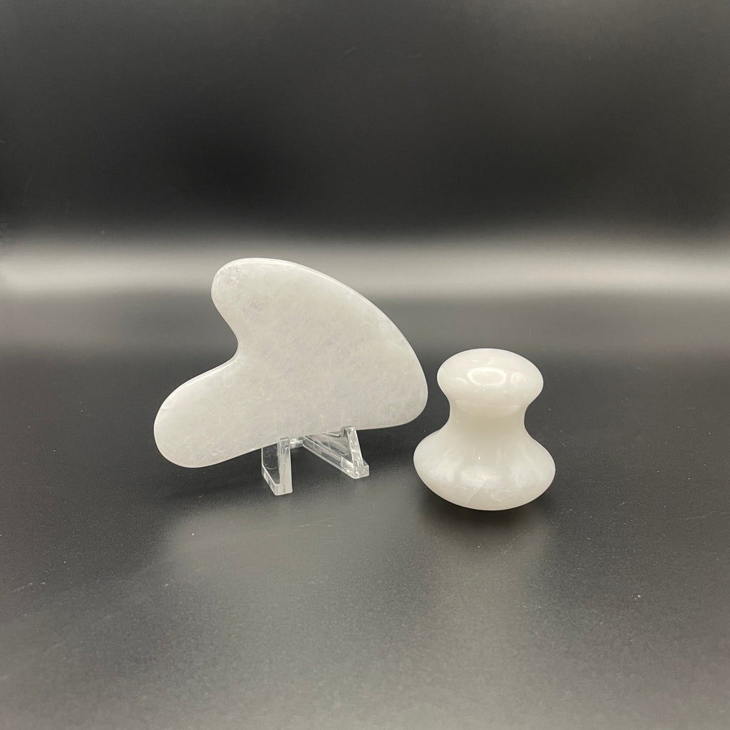 White Jade Gua Sha Facial Tools - Mystic Obsessions