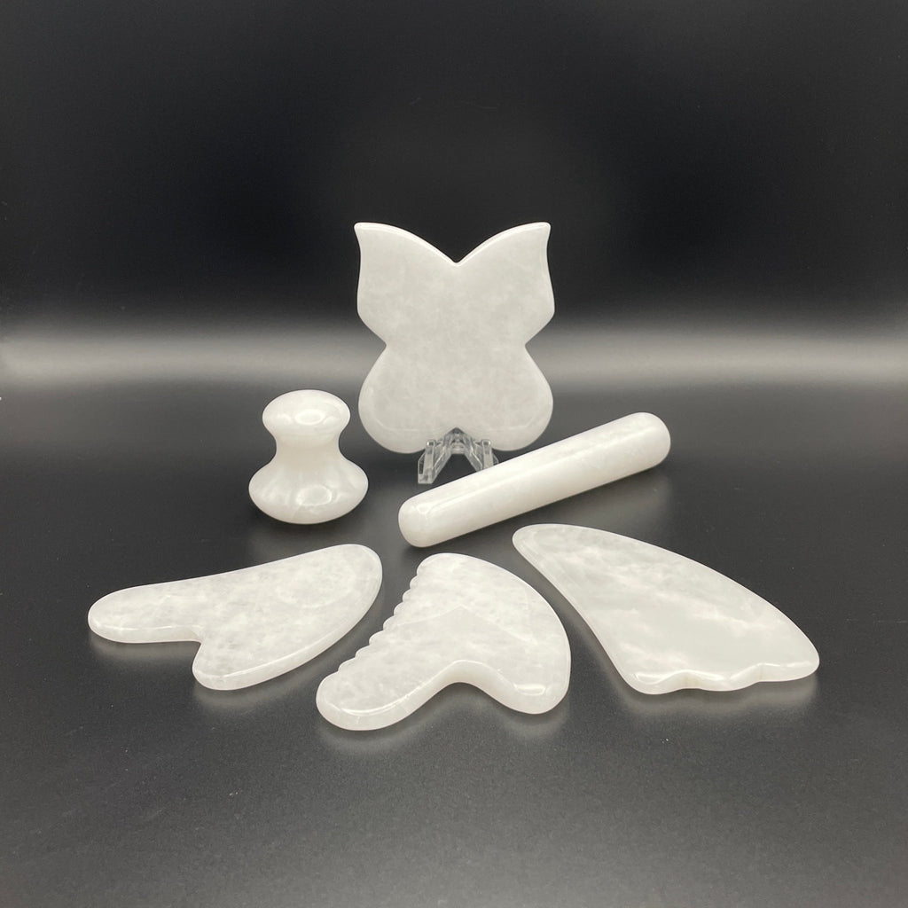 White Jade Gua Sha Facial Tools - Mystic Obsessions