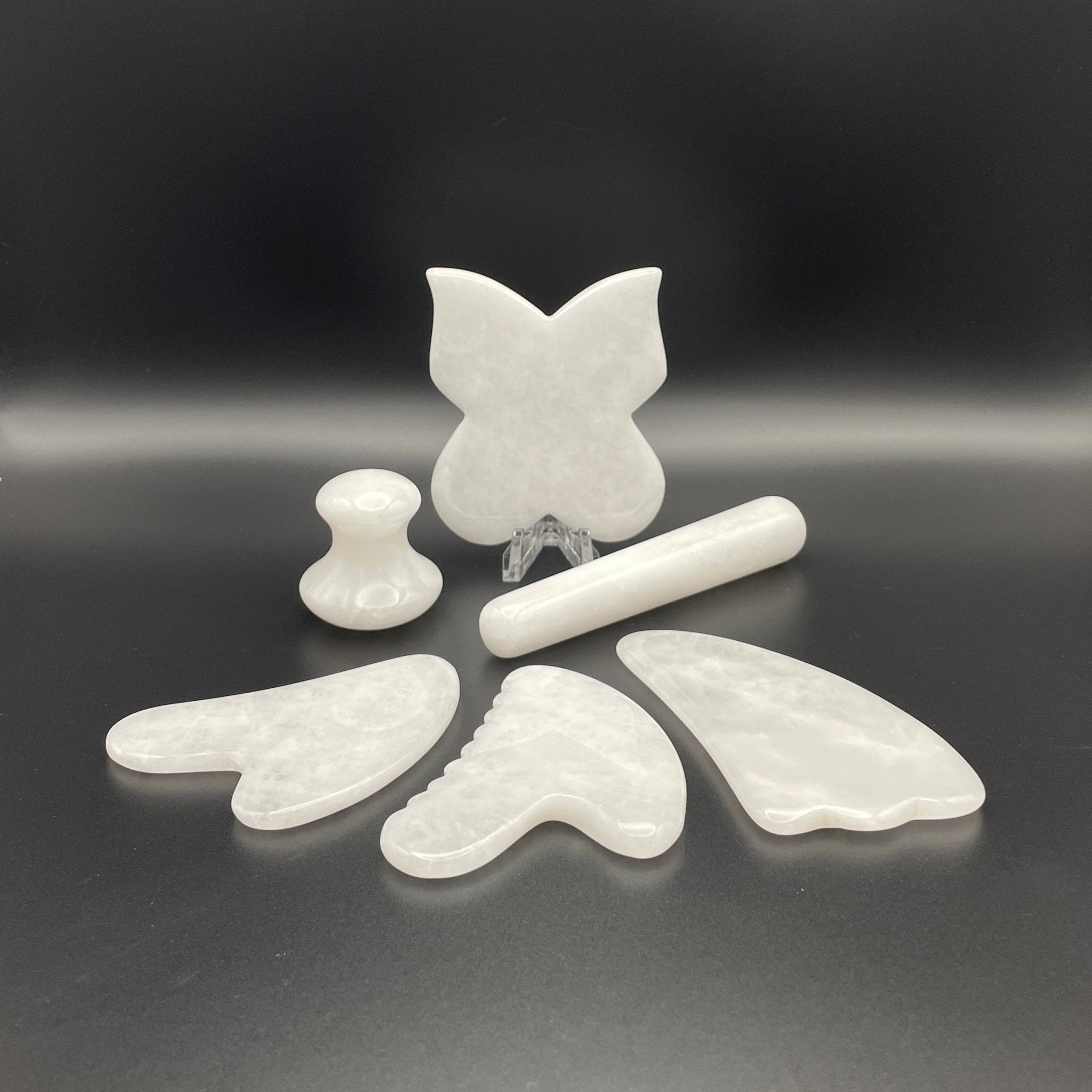 White Jade Gua Sha Facial Tools - Mystic Obsessions