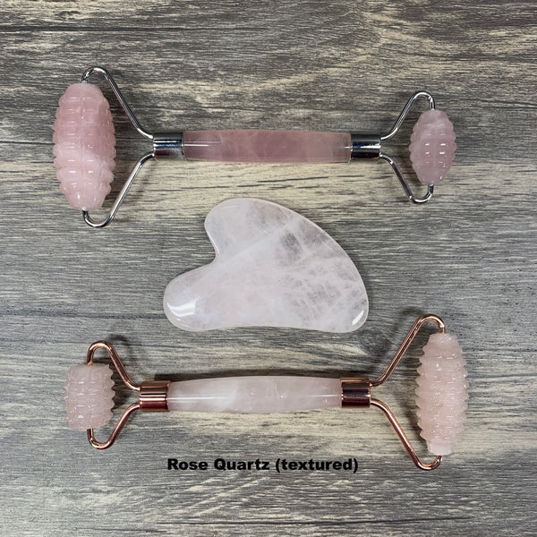 Stone Facial Roller and Gua Sha combo sets