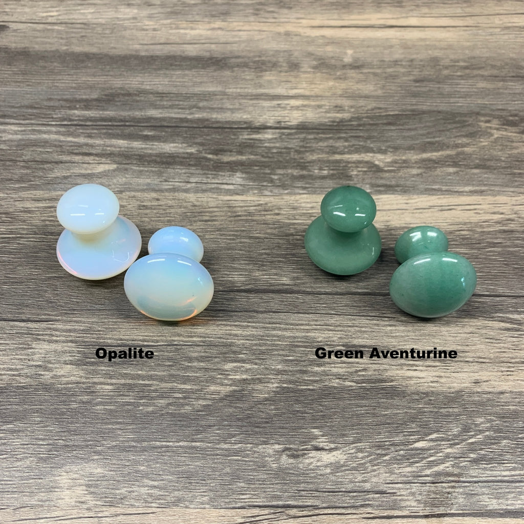 Mushroom Facial Gua Sha Tools (pair) - Mystic Obsessions