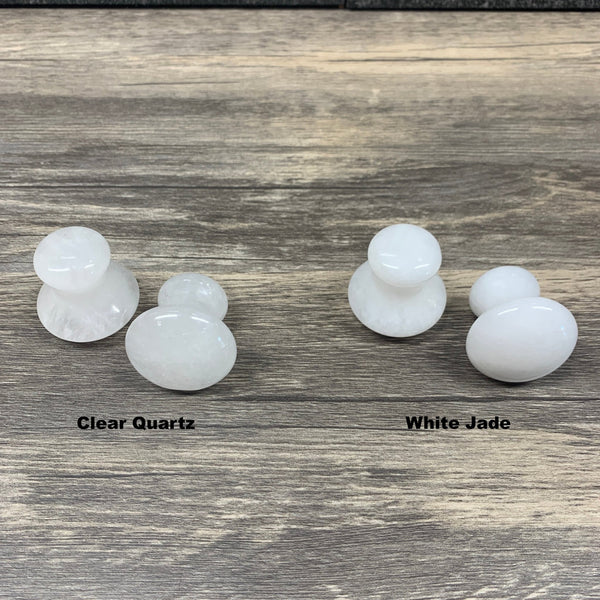 Mushroom Facial Gua Sha Tools (pair) - Mystic Obsessions