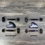 Stone Facial Roller and Gua Sha combo sets - Mystic Obsessions