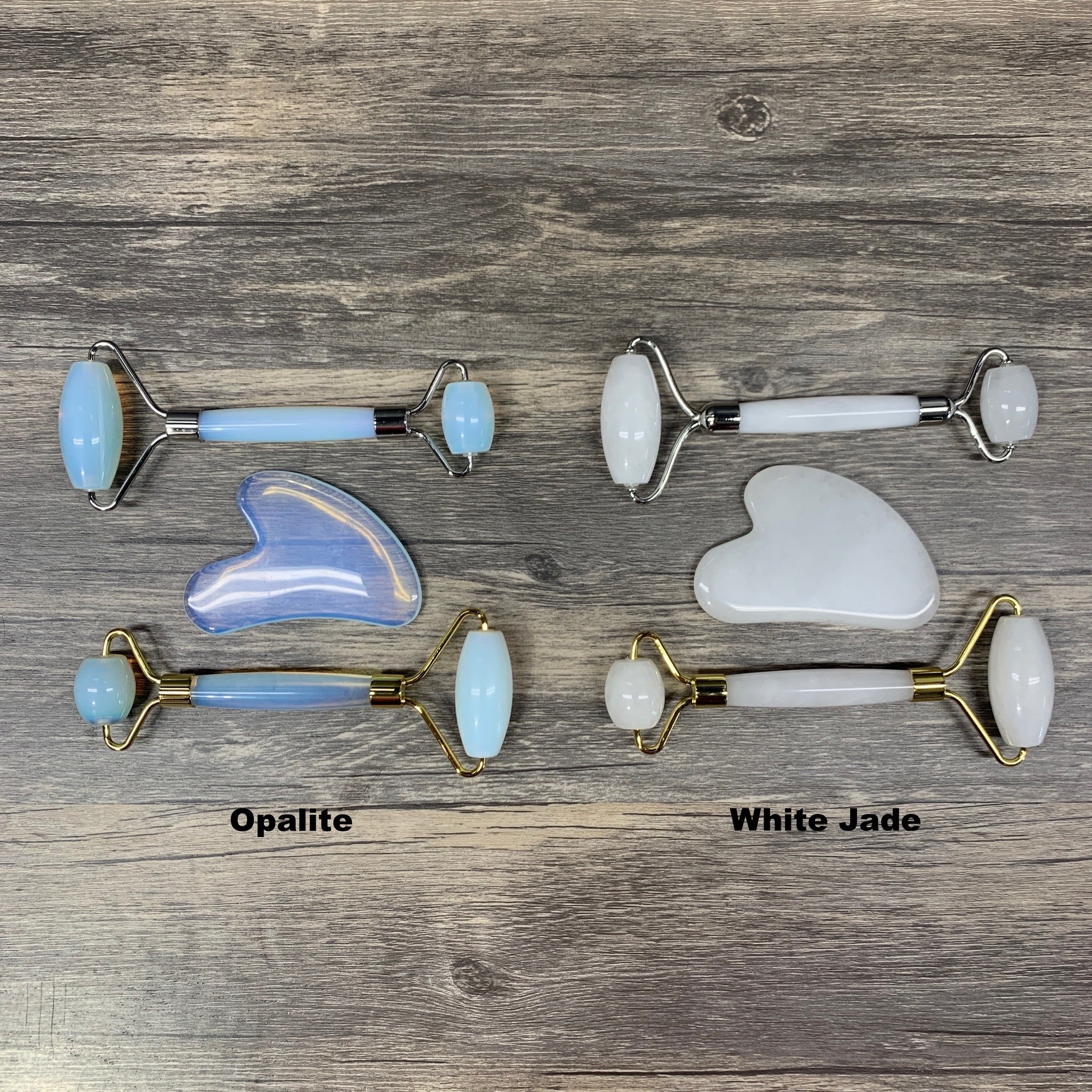 Stone Facial Roller and Gua Sha combo sets - Mystic Obsessions